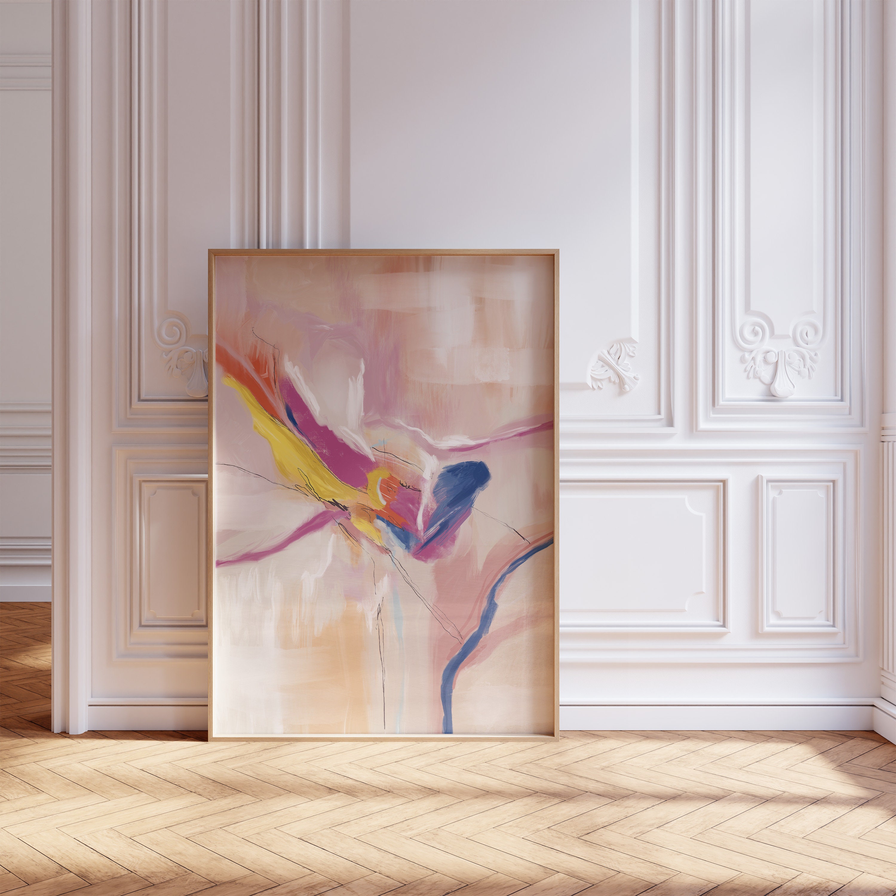 Spring Abstract Art Oil Painting Original Artwork Downloadable Print ...