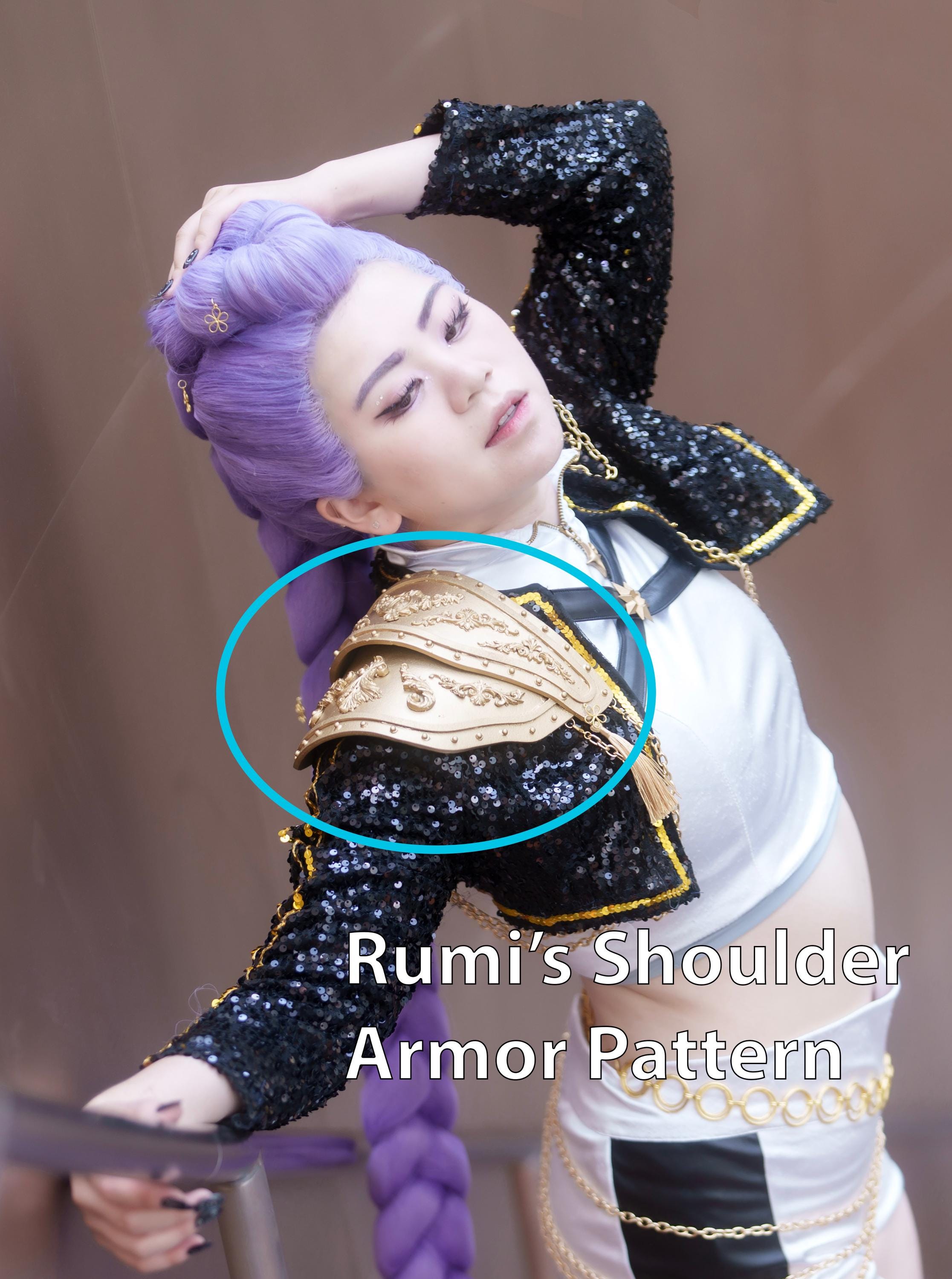 Pattern On Rumi Shoulder Rumi's Shoulder Armor - KPOP DEMON HUNTERS Costume Pattern [digital ...