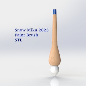Snow Miku 2023 Paint Brush STL Files