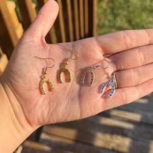 good luck horse shoe earrings