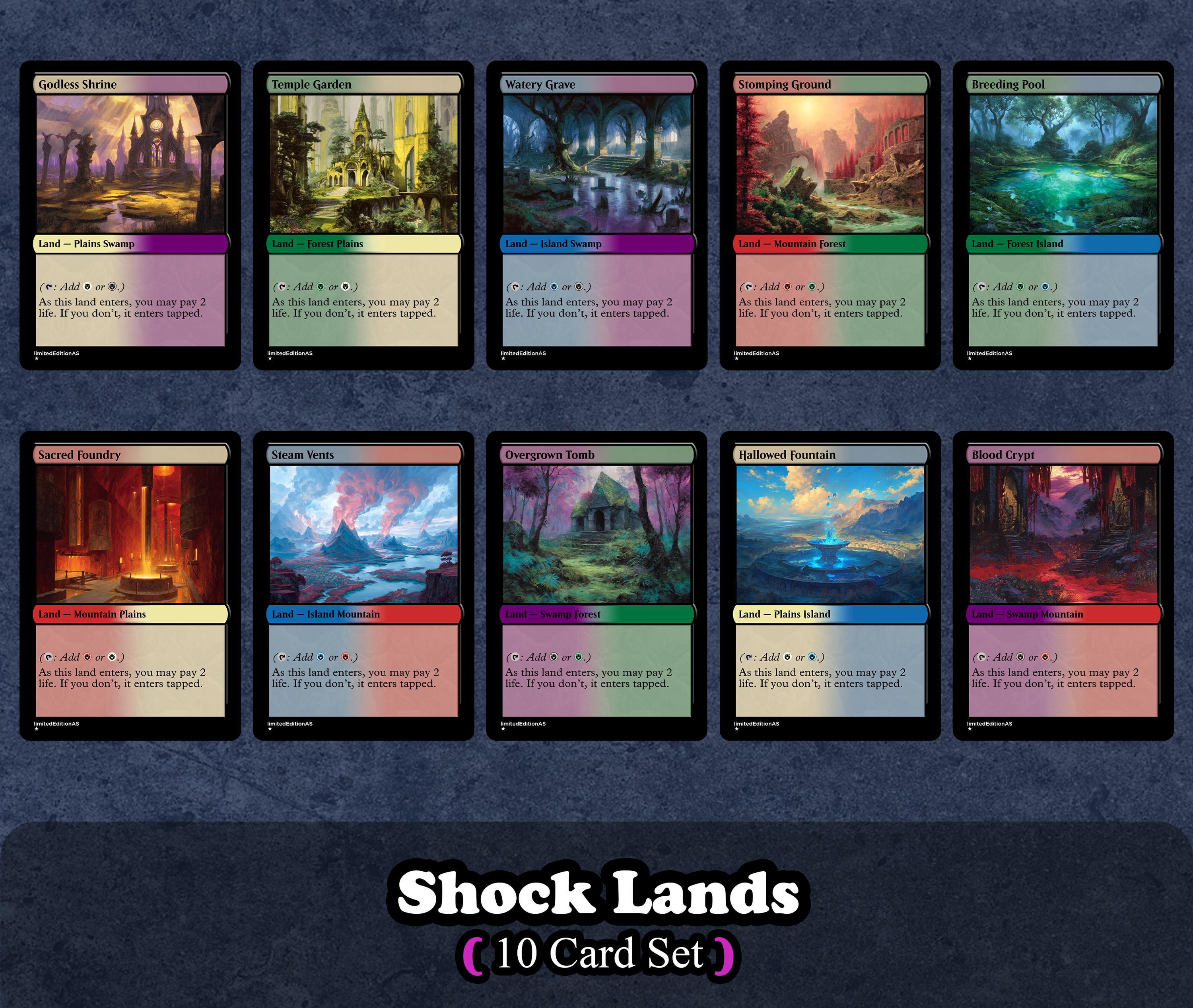 Shock Lands - Etsy