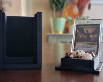 3D Printed MTG Deck Box: Commander Card Display, Dice Storage