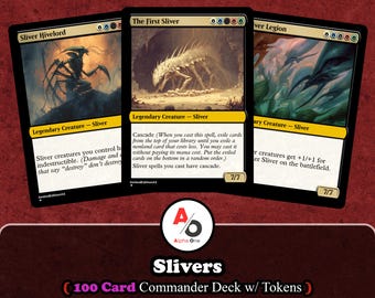 ULTIMATE SLIVERS-100 Card Magic the Gathering Commander Deck