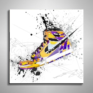 CANVAS PRINT Sneakers Wall Art, Man Cave Wall Art, Boys Room Decor - SNK-AJ09