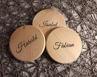 Untersetzer aus Holz Personalisiert