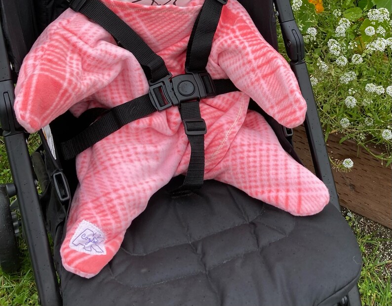 Green Plaid Baby Star Wrap, Baby Blanket, Stroller Blanket, Perfect