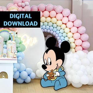 Mickey mouse,Baby Mickey Mouse Cutout,Baby Mickey Mouse PNG,Big Decor Baby Mickey Mouse,Baby Mickey Mouse,Baby shower,Birthday Party