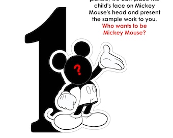 Mouse Cutout: Birthday Party Decoration, Baby Shower Prop (Digital Download)