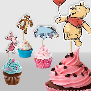Winnie the Pooh Cake Topper, Winnie the Pooh und Freunde Kuchen Topper, Winnie Puuh Baby Shower Dekoration, Geburtstagsparty