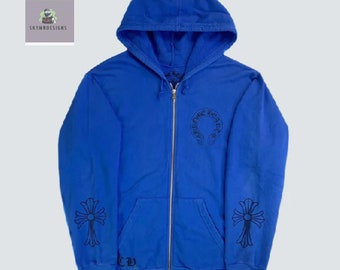 New Style  Hooded Sweatshirt  Classic Color Oversized Hoodie | Hip Hop Hoodie | Unisex Streetwear/ Blue