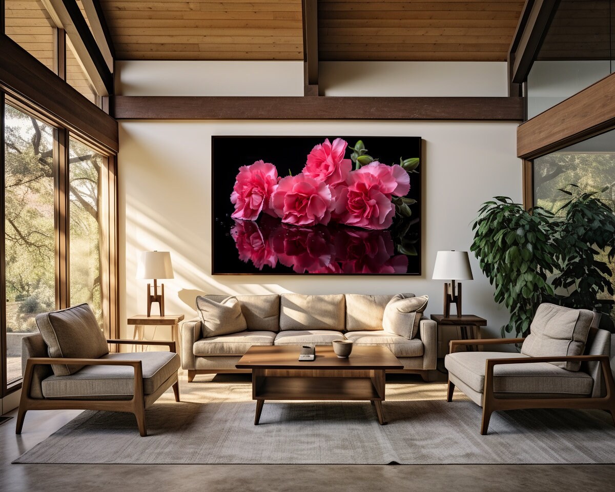 Dianthus caryophyllus - Caroline Maria Applebee - Framed art Print main image 1