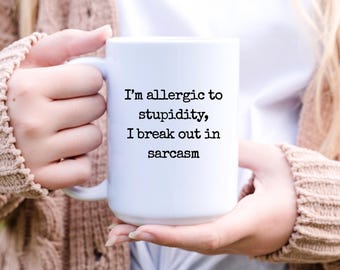 Funny Office Mug, Sarcastic Humor Coffee Cup, Funny gift for boss