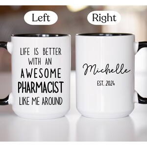 Pharmacist gift Personalized, Pharmacy graduate Gifts, Pharmacy Tech Gifts, Pharmacy week Gifts Custom, Personalized pharmacist coffee Mug