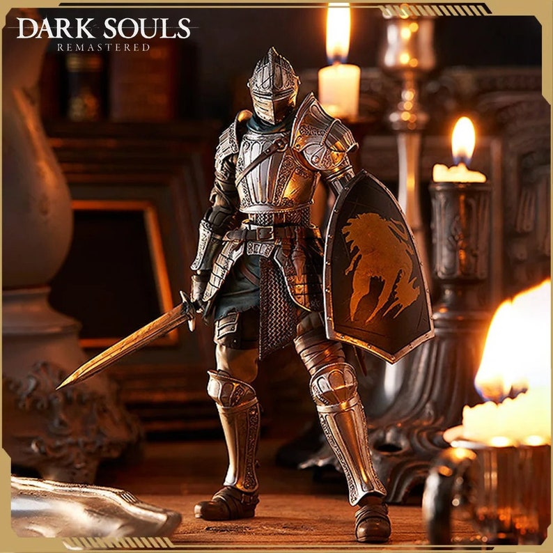 Dark Souls Knight Rüstung Figuren Demon's Souls Actionfigur Geriffelte Rüstung Anime Modell Pvc Statue Spielzeug Puppen Sammlung Geschenk Bild 1