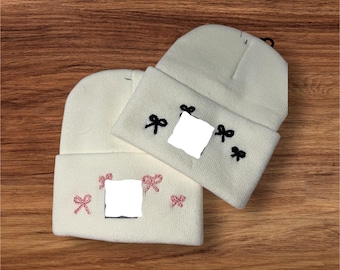 Bow Hand Embroidered Hat