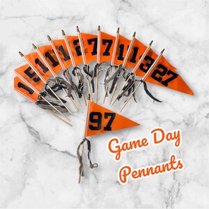 Custom team pennants for sporting events