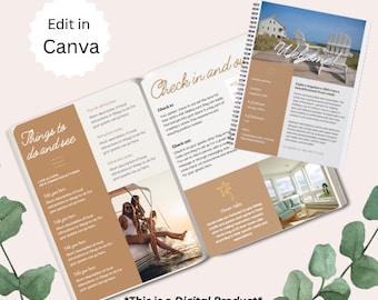 Airbnb-Willkommensbuch/-leitfaden - Kurzzeitvermietung Willkommensvorlage - VRBO-Willkommensbuch - Canva-Willkommensvorlage - Airbnb-Ratgeber - Urlaub