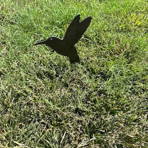 Hummingbird yard art