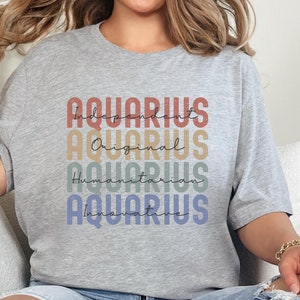 January February Birthday Aquarius zodiac personality traits t-shirt Astrology shirt Aquarius birthday gift Valentine present Astrological