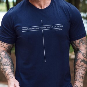 Camiseta cristiana: Camiseta con estampado &quot;Mi Padre, mi Dios&quot;, regalo de fe