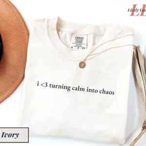 Turning calm into chaos Comfort Colors© minimalist tshirt for therapy-resistant people Emotional instability core shirt Soft spiral edition
