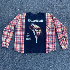 Reworked 1 of 1 Halloween Flannel Tee