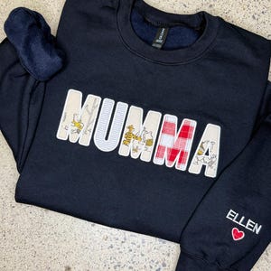 Keepsake Mama Mumma Mum Sweatshirt, mum jumper, Embrodiery, sweatshirt, hoodie, keepsake, personalised sweatshirt, Mumma, Mama, Mum, Mummy