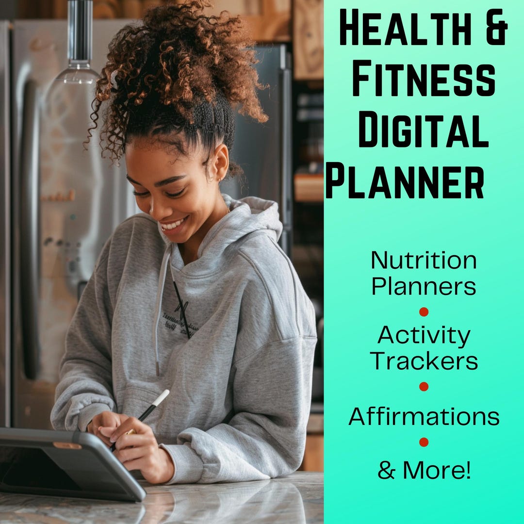 Digital Planner Health & Fitness Planner Goodnotes iPad XODO Planner ...