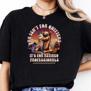 AA Isn't For Quitters Unisex T-Shirt, Recovery Shirts, Sober Gifts, Alcoholics Anonymous T-Shirts, Sobriety Apparel, Gifts for Recovery.