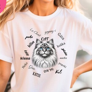 Persian Cat T-Shirt, Cat Face Shirt, Cute Cat Tees, Cat Mom Gifts, Unique Gifts For cat Lovers, Bella Canvas, Pet Lovers, Cat Lover Tees
