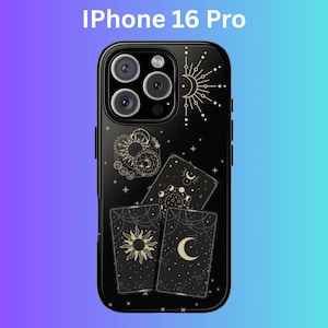Tarot Card Mystic Phone Case, IPhone, Google Pixel, Samsung Galaxy Cases, Protective IPhone Cases, Gifts for Witches, IPhone 16 Cases