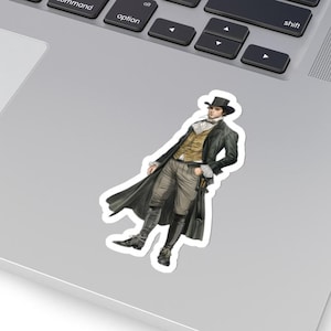 Jane Austen Regency Style Gentleman Kiss-Cut Aufkleber, Stolz und Vorurteil Aufkleber für Ihren Laptop, Ihr Journal, Ihr Scrapbook, Ihr Junk Journal