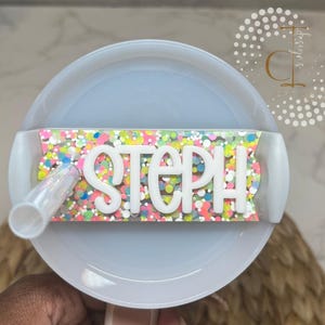 Personalized Stanley Tumbler Name Plate, Gift for her, Personalized Name Plate Topper 40oz/30oz Tumbler Topper, Acrylic Name Plate, Mom Gift