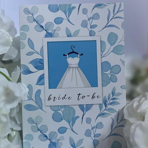 Carte Polaroid future mariée - 5 x 7 avec enveloppe