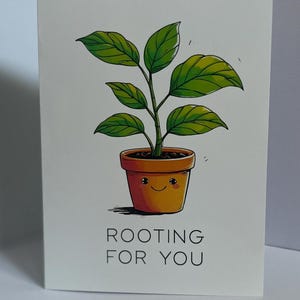 Cartão de planta "Rooting For You" - 5x7 com envelope