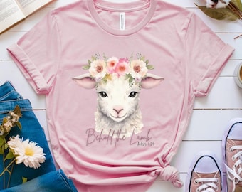 Easter Behold the Lamb sublimation - png svg for DTF shirts, cards, and other prints; Christian Inspirational Gifts