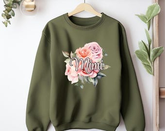 BUNDLE: Mimi Roses Shirt Design svg png (Granny, Mimi, Gigi, Mamaw, Grandma & Nana) Sweatshirt Birthday Mother's Day Gift