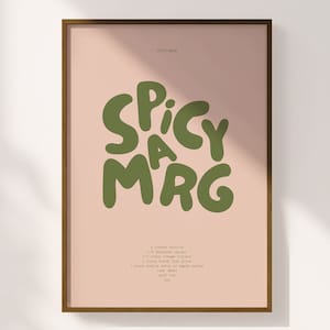 Estetyczna dekoracja baru | Uroczy wózek barowy | Sztuka koktajlowa | Plakat z nadrukiem wózka barowego | Cyfrowy | Nowoczesny wydruk do mieszkania | Składniki pikantnej margarity