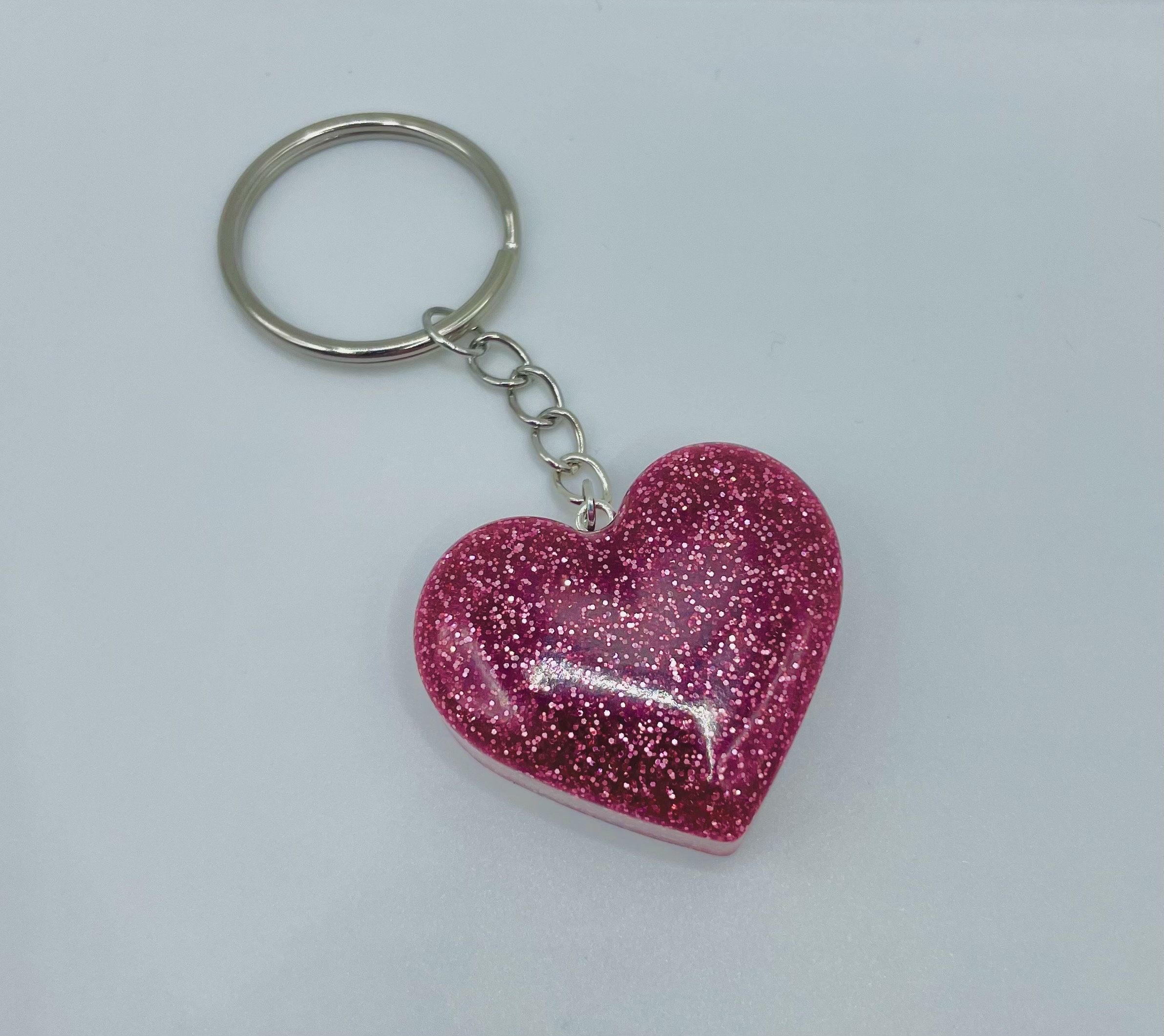 Chunky Heart Keychain