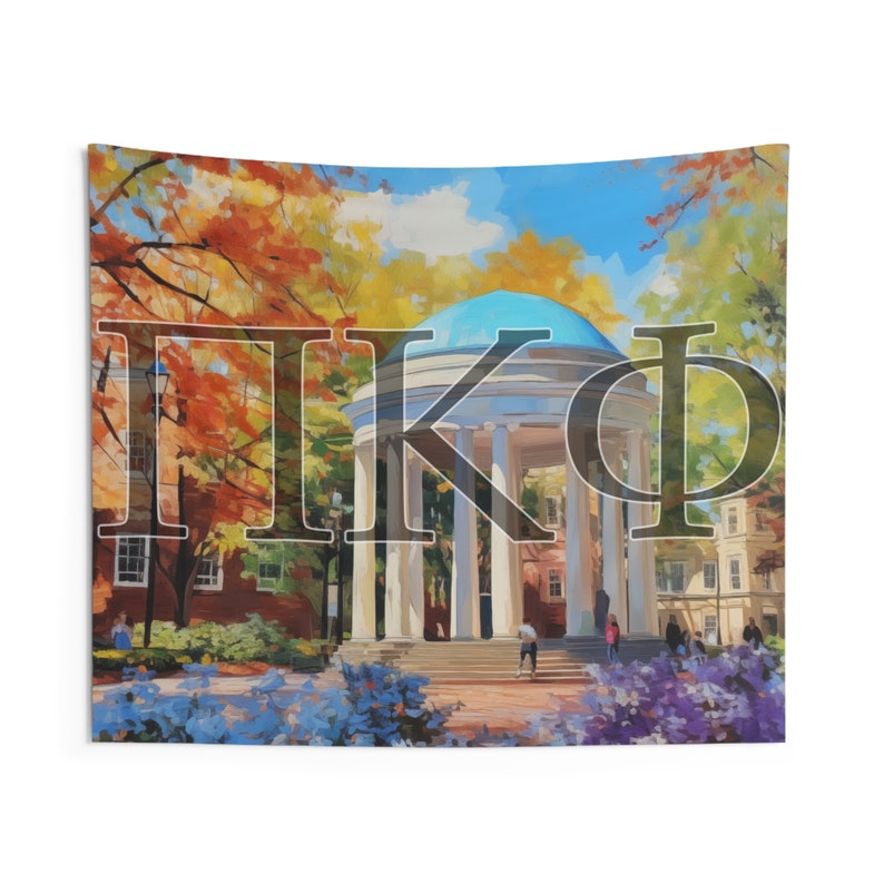 UNC Chapel Hill Pikap Tapestry Pi Kappa Phi, Greek Life, Fraternity Tapestry, Fraternity Flag