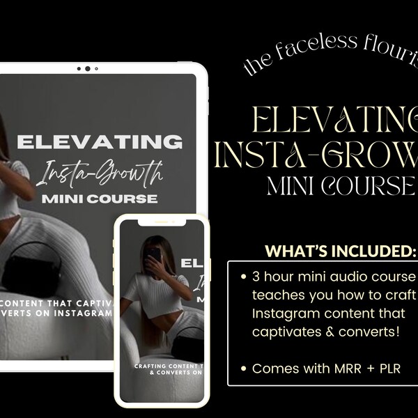 Instagram Mini Course with Master Resell Rights (MRR & PLR) | Instagram Growth | Instagram Reels | Digital Course | Digital Marketing