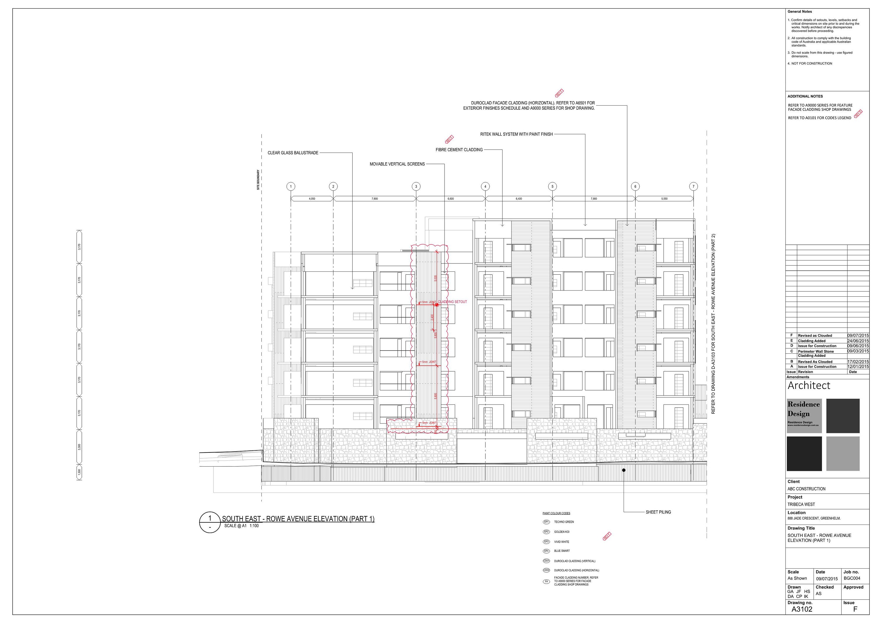 Architectural Apartment Elevation Drawings - Etsy - Penthouse Apartment Drawn Elevation