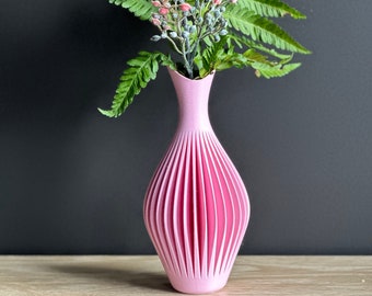 Elegant Vase with wave design a perfect addition to your home decor, Available in 5 colors, 3D Printed