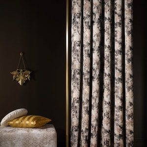 Luxury Dark Brown Turkish Curtain: Modern Home Decor Drape