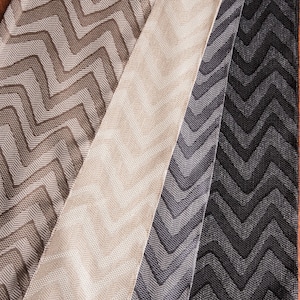 Modern geometric patterned cream curtains for home , luxury brown beige black gray drape for livingroom bedroom kidsroom