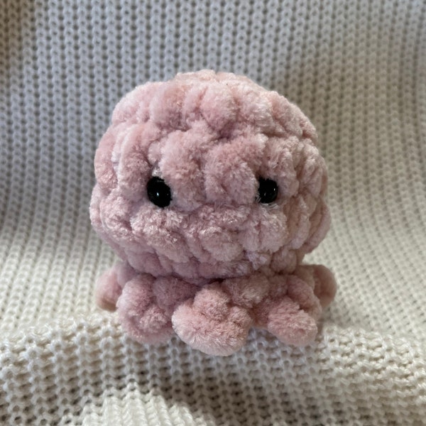 Ultra Soft Pink Crochet Octopus