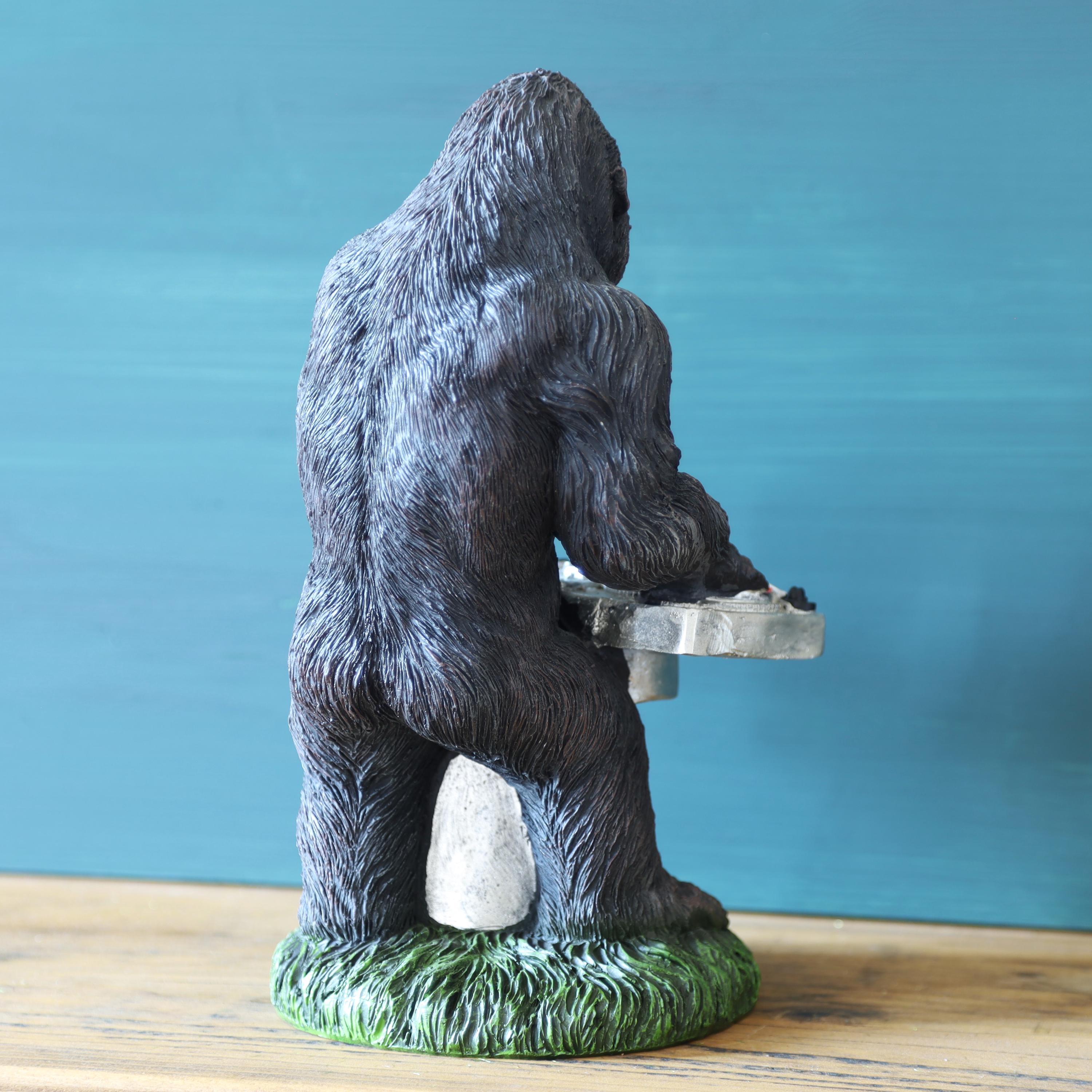 Estátua De Resina Abstrata Pantera Negra Animal Geométrica Decoração - Foto 13