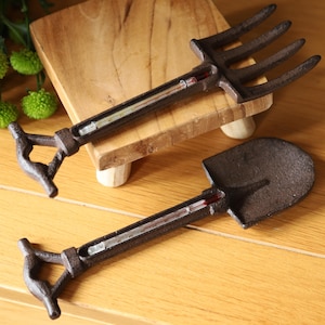 Garden Thermometer Cast Iron Outdoor Indoor Temperature Thermometer