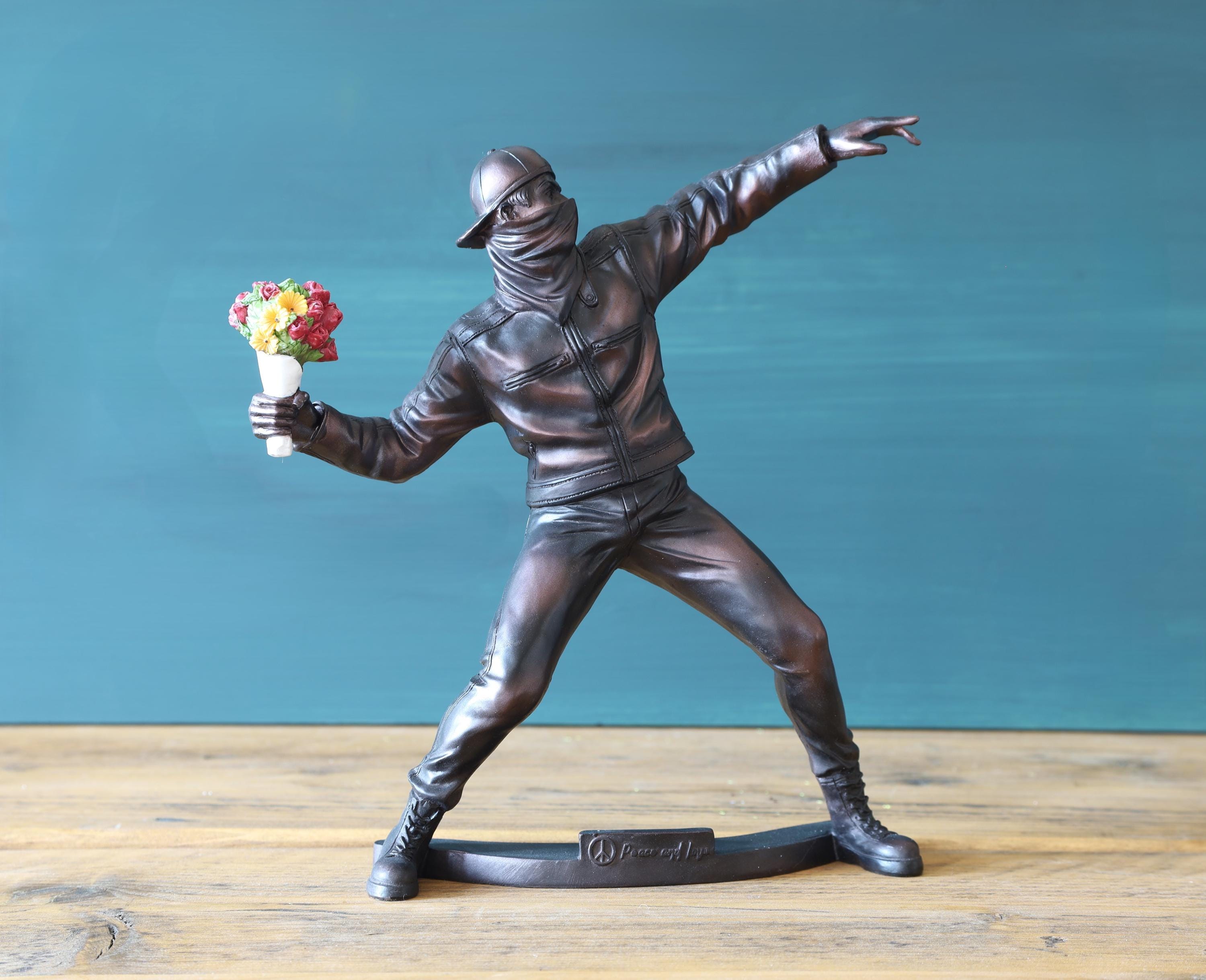 FLOWER BOMBER BRONZE STATUE ♯2 MEDICOM TOY FLOWER BOMBER BRONZE