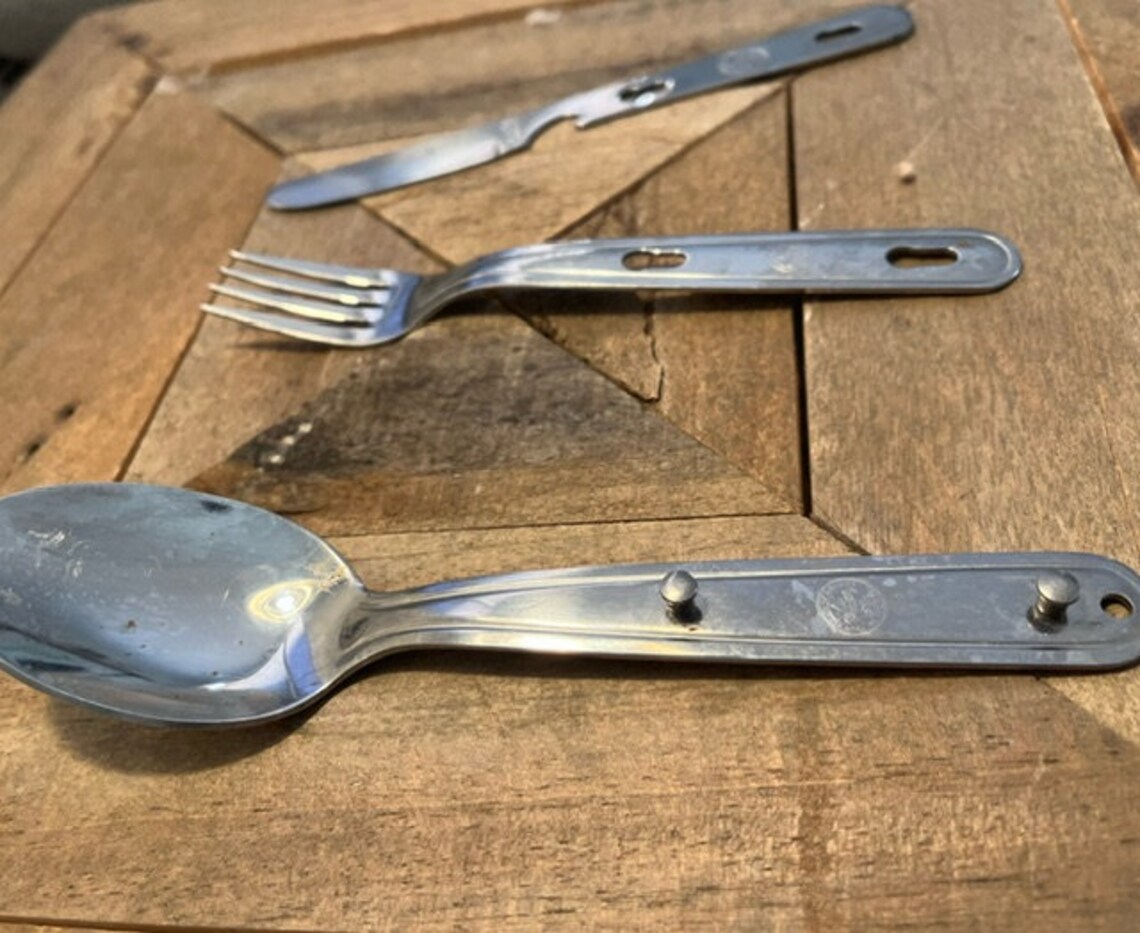 Vintage Boy Scouts of America Official Utensil Set BSA Camping Etsy